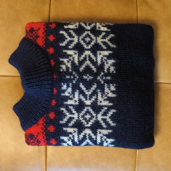 Dale of Norway Nordic mock neck 100% wool sweater - Picture 3 of 8